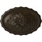 Ekena Millwork Oxford Ceiling Medallion, Hand-Painted Stone Hearth Crackle, 16 7/8"W x 11 3/4"H x 1 1/2"P CM16OXSHC - alternate 1